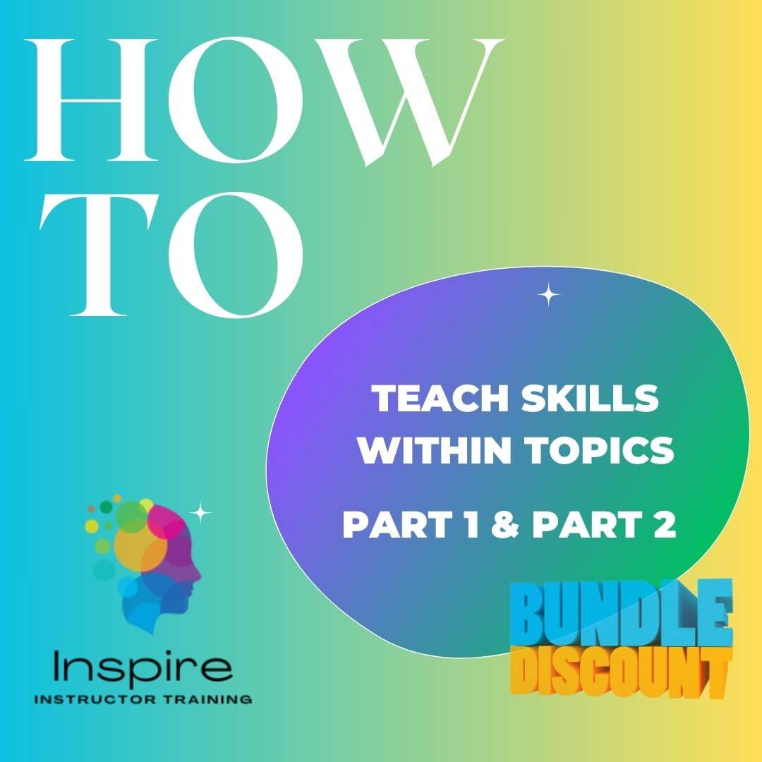 How to teach skills within topics pdiadi national driving